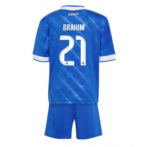 Real Madrid Brahim Diaz #21 Terza Maglia Bambino 2025-26 Manica Corta (+ Pantaloni corti)
